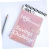 100-Day Pink Plastic Savings Binder with Envelopes view 3