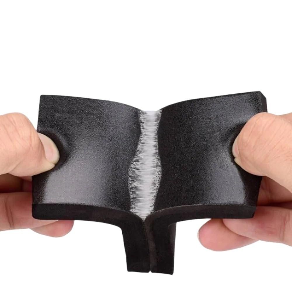 1 Pc Self-Adhesive Black EVA Foam Sealing Strip, 10 mm × 10 mm × 2 m