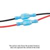 10 Nylon Female Crimp Terminals, FDFN2-250/2.5-250, 16–14 AWG, Red Brass Flat Connectors view 4