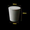 BCOMFY 1 Pc White Elastic Rubber Bung for Laboratory Flasks, Conical Tube Seal, Bottle Stopper (26 x 19 x 28 mm, 5 pcs) view 2