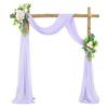 ROMDANTY 3/6/10 m Wedding Arch Chiffon Draping Fabric, Champagne view 1