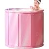 Haiyusm Portable Foldable Bathtub for Adults, Pink, 70 cm view 1