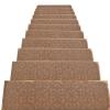 XPJYUA Self-Adhesive Stair Treads, Non-Slip Indoor Stair Mats, 20 x 76 cm, Curry, 5-Pack view 1
