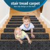XPJYUA Self-Adhesive Stair Treads, Non-Slip Indoor Stair Mats, 20 x 76 cm, Curry, 5-Pack view 2