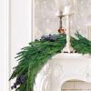 Belupai Christmas Pine Garland with Blueberries view 4