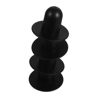 HANABASS 4-Piece Black PVC Pool Plugs for Return Lines and Filter Pumps