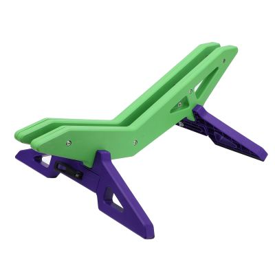 Bicycle Floor Stand, Quick-Release Parking Stand for Mountain Bikes (Green/Purple)