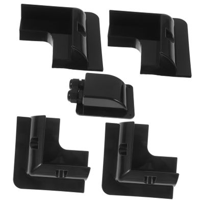 GARVALON Solar Panel Mounting Bracket for RVs, ABS, Black, No Drilling, for Flat Roofs