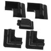 GARVALON Solar Panel Mounting Bracket for RVs, ABS, Black, No Drilling, for Flat Roofs view 1