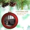 YHEGBFD 2-Piece Christmas Ball Ornament Set with Guitar Bass Print view 3