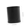 ibasenice Leather Dice Cup Set with 5 PVC Dice, Quiet Cup, Black view 2