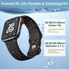 Epova Recycled Silicone Band Compatible with Apple Watch 42/44/45/46/49mm, Soft Breathable Sport Band for iWatch SE Series 10–1 and Ultra/Ultra 2, Black view 3