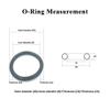 50-Piece VMQ Silicone O-Ring Set, OD 10 mm, CS 3 mm view 2
