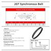GT2 10mm Closed-Loop Timing Belt for C-21 3D Printers, 640–3600 mm view 2