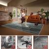 Office Chair Floor Mat 150 x 180 cm, Non-Slip Gaming Chair Mat for Hard Floors and Carpet view 3