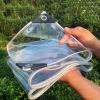 ZHUOZ1T Transparent PVC Tarp with Grommets, Weather-Resistant, 1 m x 3 m view 2
