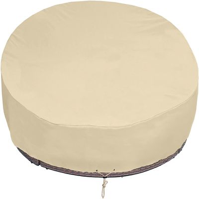 Waterproof Outdoor Sofa Cover, 223.5 cm L x 215.9 cm W x 88.9 cm H, Beige and Brown