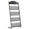 Freestanding Magazine Rack with Brochure Holder view 1