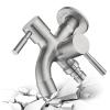 Stainless Steel Garden Faucet with Dual Outlets view 1