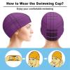 Waterproof Swim Caps for Men, Fashionable Hair-Drying Cap view 4