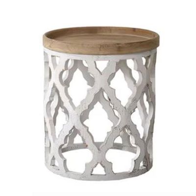 Round Accent Side Table, 19.6 x 22 in