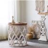 Round Accent Side Table, 19.6 x 22 in view 3