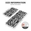 Black and White Football Kitchen Mats, Non-Slip and Washable view 2
