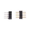 Bestvisse 50-Piece 4-Pin Needle LED Connectors, Male and Female view 4