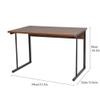 Wooden Microwave Stand with 2 Tiers and Metal Frame view 2