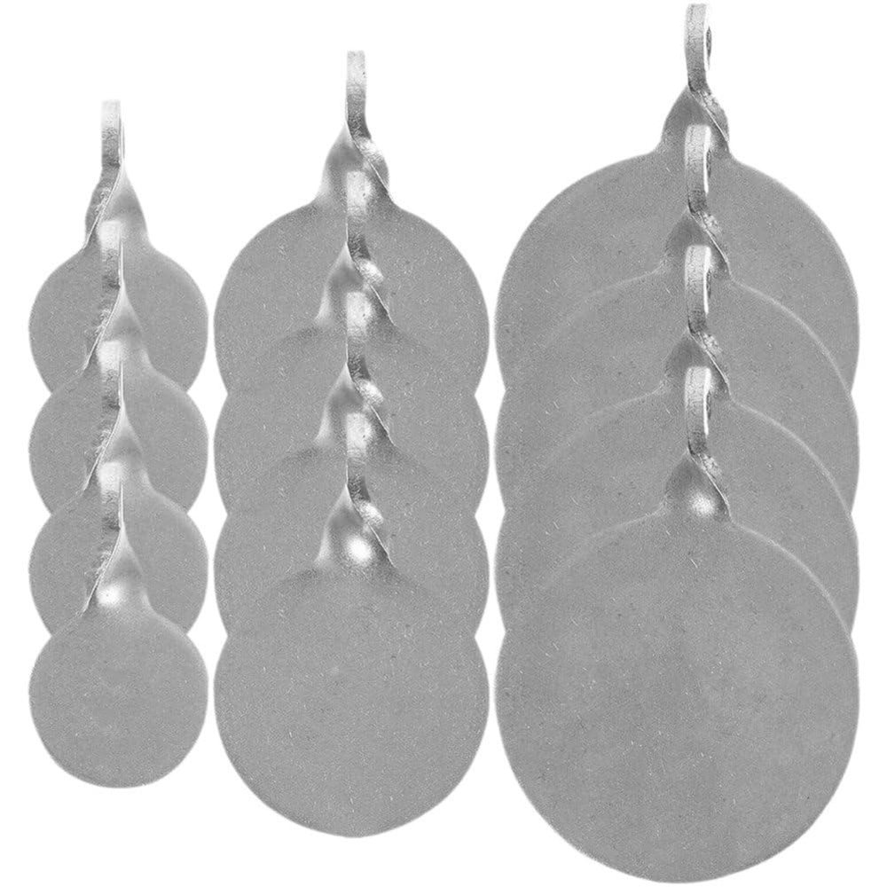 Luxylei Stainless Steel Spinner Targets, 12-Piece Set