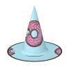 JEJEA Donut-Print Halloween Witch Hat, Hanging Floating Wizard Hat, 1 Pc view 1