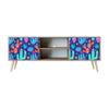 Healancy Biomedical Riva Oak TV Cabinet with Doors view 1