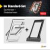 VELUX Roof Window Set, Plastic MK10 (78 x 160 cm), Double Glazing with TT, Flashing for Tile Roofs (1.5–12 cm), BDX Insulation and Connection Set, BBX Vapor Barrier Collar view 3