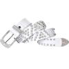 PYWJGZSX Women's Rhinestone Belt, White, 105 cm view 1