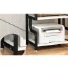 Adjustable Multi-Tier Desktop Printer Stand for Home or Office view 4