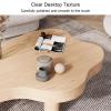 wanghaiyanBD Cloud-Shaped Coffee Table, Irregular Wood Side Table with Rounded Corners, Thick Modern 3-Leg Accent Table for Living Rooms view 4