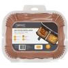 Nerthus FIH 1445 Rectangular Air Fryer Paper Liners 22 x 14 cm, Nonstick, Heat-Resistant view 2