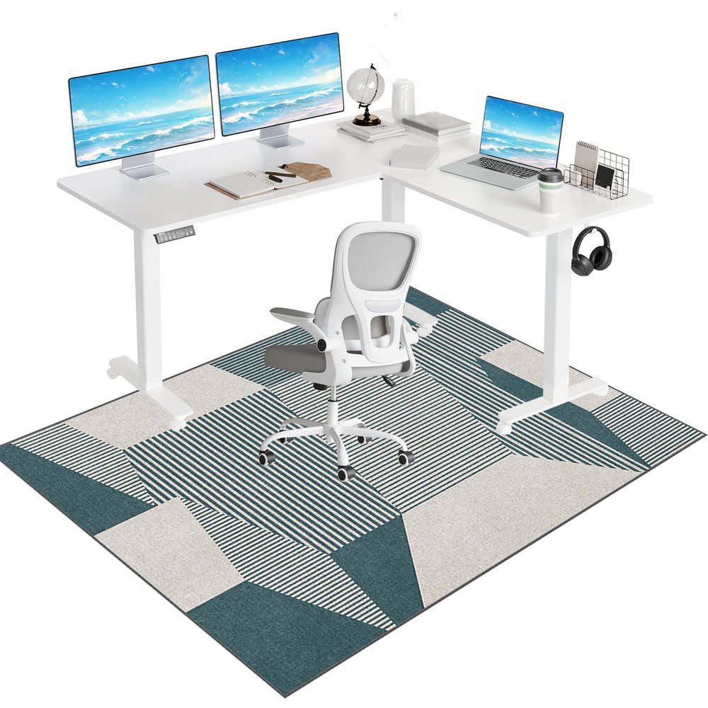 140 x 180 cm Gaming Chair Mat for Hard Floors and Carpets