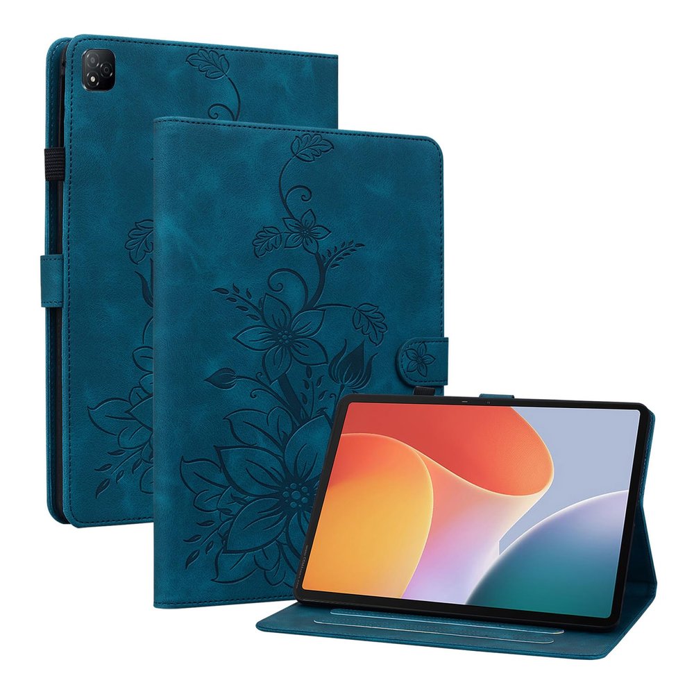 LMFULM Case for Infinix Xpad (X1101) 11-inch, Blue Lotus Print
