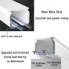 Aluminum Curtain Track Set, Single Track, Ceiling Mount, White, 1.5 m view 4
