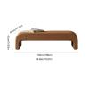Modern Storage Bench with 2 Drawers, Brown Upholstered Leather, 180 x 45 x 43 cm view 2