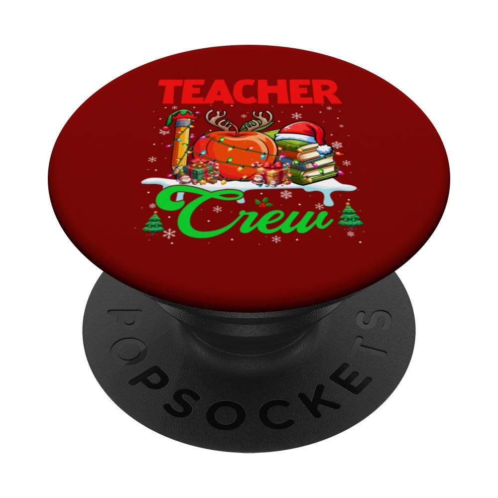 Teacher Crew Christmas Santa Reindeer Elf Tools PopGrip
