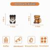 100 Cute Bear Cartoon Stickers, 50 Unique Designs view 3