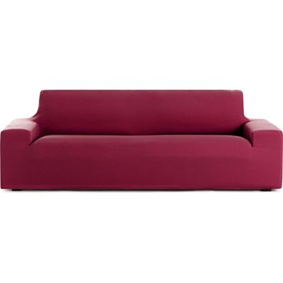 ECOMMERC3 Two-Way Stretch Sofa Cover, 2-Seater, Bordeaux