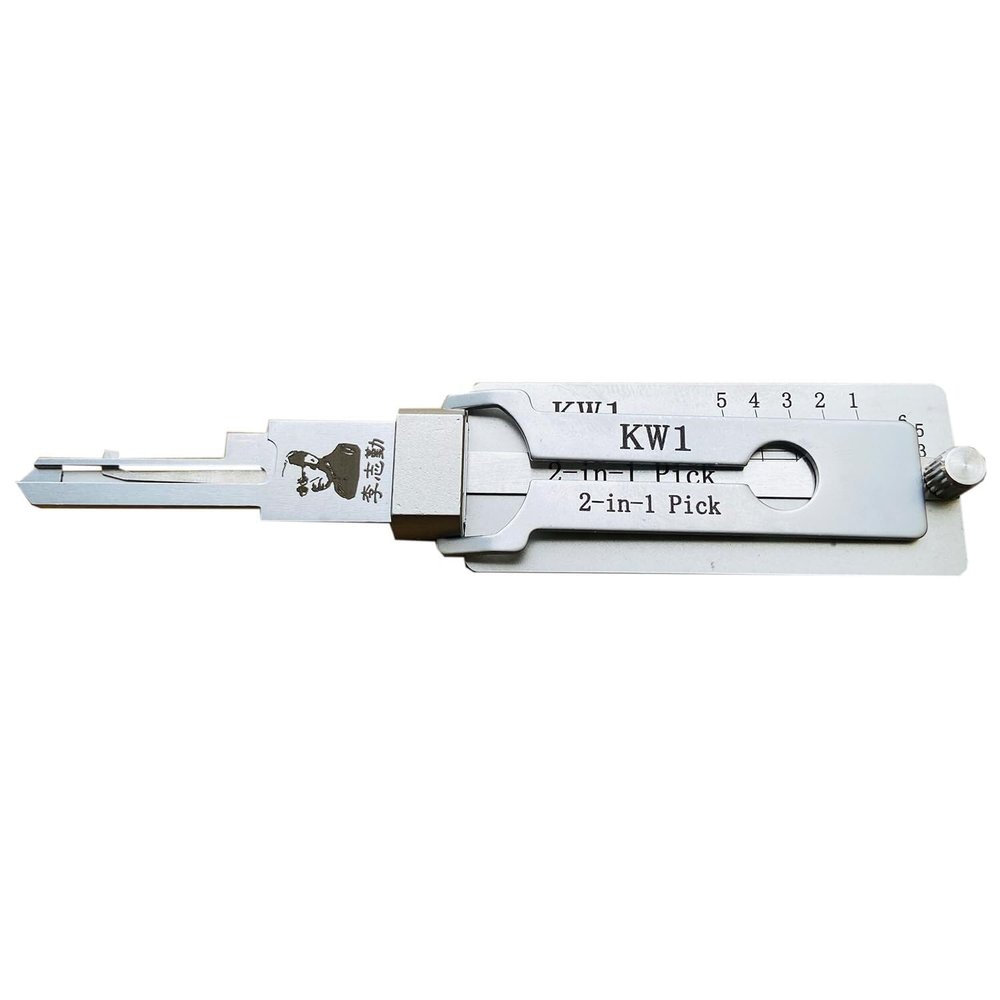 NUZBCPETR Home Door Civilian 2-in-1 Unlocking and Decoding Tool, Lock Pick and Key Reader, Professional Locksmith Tool (KW5)(KW1)