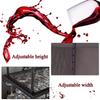 GSKDBCC Black Industrial Hanging Wine Rack for Bottles and Glasses view 4