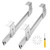 Under-Desk Keyboard Drawer Slides, 1 Pair, Silver, 35 cm (14 in) view 1