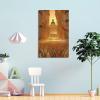 JTLFXY Poster with Religious Artwork, Buddha Statues and Followers, Decorative Canvas Wall Art Print, Modern Family Bedroom Decor, 50 x 75 cm view 4