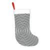 ZXERTG Optical Spin Illusion Print Personalized Christmas Stocking, Black, One Size view 2