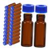 2 mL Amber Glass Sample Vials, 100-Pack, with Tight Closures view 1